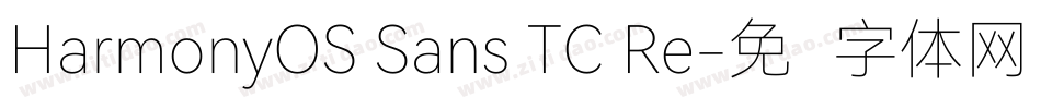 HarmonyOS Sans TC Re字体转换
